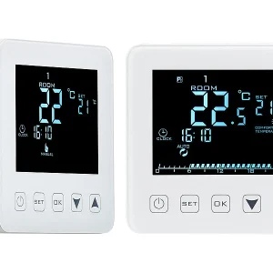 Revolt Raumthermostat Digital:2er-Set Wand-Thermostate Für Fußbodenheizung, LCD, Touch-Tasten 15