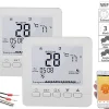 Revolt Wandthermostat:2er-Set WLAN-Thermostate Für Fußbodenheizung, Für Siri, Alexa & GA 20