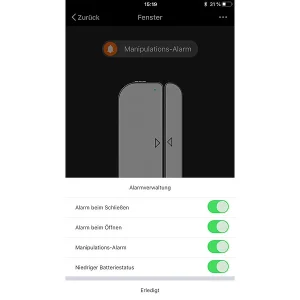 Luminea Home Control Türsensor:WLAN-Tür & Fensteralarm, Sicherung, Komp. Zu Alexa & Google Assistant 23