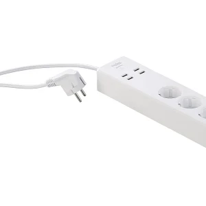 Luminea Home Control WLAN Steckerleiste:WLAN-Steckdosenleiste, 4x USB, Für Siri, Alexa & Google Assistant, 16A 16