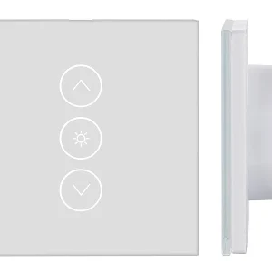 Luminea Home Control Smart Home Lichtschalter:2er-Set Touch-Lichtschalter & Dimmer, Für Alexa & Google Assistant 15