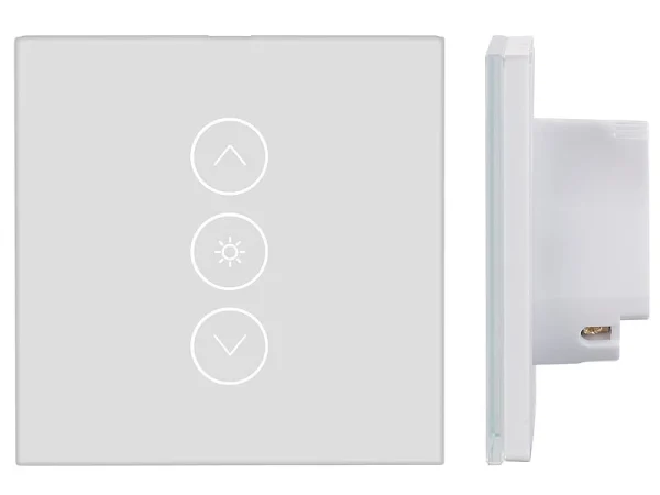 Luminea Home Control Smart Home Lichtschalter:2er-Set Touch-Lichtschalter & Dimmer, Für Alexa & Google Assistant 4