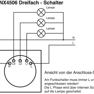 Luminea Home Control Touch Wechselschalter:Touch-Dreifach-Lichtschalter, Komp. Zu Amazon Alexa & Google Assistant 19