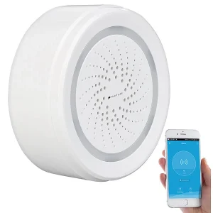 VisorTech Elesion Sirene:2er-Set Alarm-Sirene Mit WLAN & App, Komp. Zu Alexa & Google Assistant 39