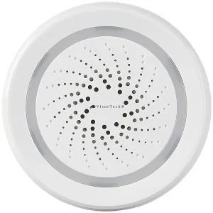 VisorTech WiFi Sirene:WLAN-Alarm-Sirene Mit App, Für Alexa, Siri & Google Assistant 30