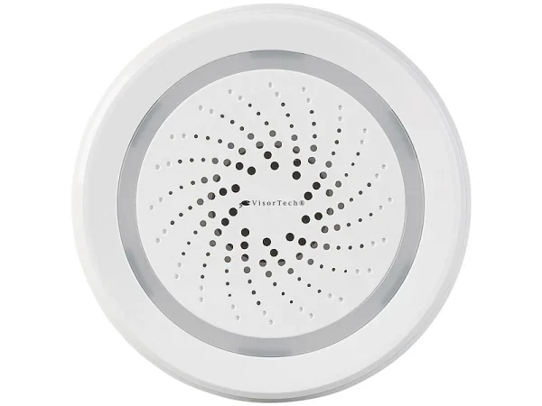 VisorTech WiFi Sirene:WLAN-Alarm-Sirene Mit App, Für Alexa, Siri & Google Assistant 11