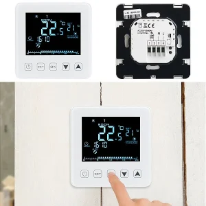 Revolt Heizungsthermostat Wand:Wand-Thermostat Für Fußbodenheizung, LCD, Touch-Tasten, Programmierbar 17