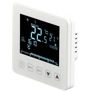 Revolt Elesion Thermostat:2er-Set WLAN-Thermostate Für Fußbodenheizungen, Für Siri, Alexa & GA 28