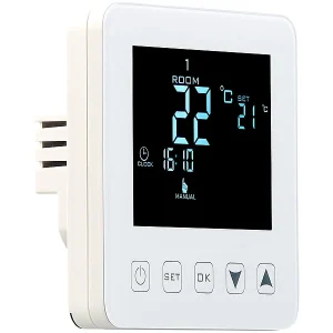 Revolt Elesion Thermostat:2er-Set WLAN-Thermostate Für Fußbodenheizungen, Für Siri, Alexa & GA 30