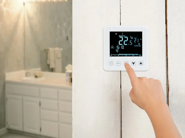 Revolt Elesion Thermostat:2er-Set WLAN-Thermostate Für Fußbodenheizungen, Für Siri, Alexa & GA 9