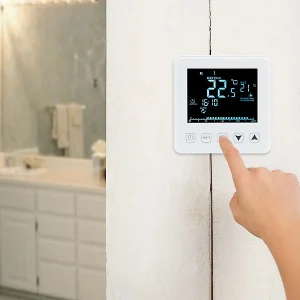 Revolt Elesion Thermostat:2er-Set WLAN-Thermostate Für Fußbodenheizungen, Für Siri, Alexa & GA 26