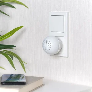 VisorTech Receiver:Smarter 2in1 WLAN-Steckdosen-Alarm/-Klingel Mit Funk-Gateway 433 MHz 19