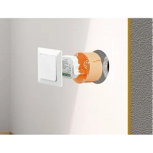 Luminea Home Control Smart Lichtschalter:2er-Set WLAN-Unterputz-2-Kanal-Lichtschalter Mit App & Sprachsteuerung 12