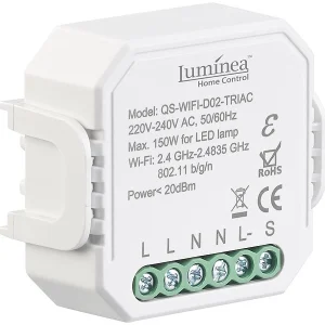 Luminea Home Control LED Dimmer:2er-Set WLAN-Unterputz-Lichtschalter Und -Dimmer, Mit App 9