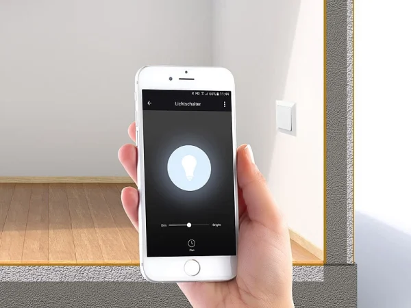 Luminea Home Control LED Dimmer App:WLAN-Unterputz-Lichtschalter Und -Dimmer, Mit App Und Sprachsteuerung 4