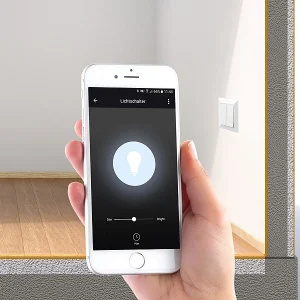 Luminea Home Control Dimmerschalter:WLAN-Unterputz-2-Kanal-Lichtschalter & -Dimmer, App, Sprachsteuerung 9