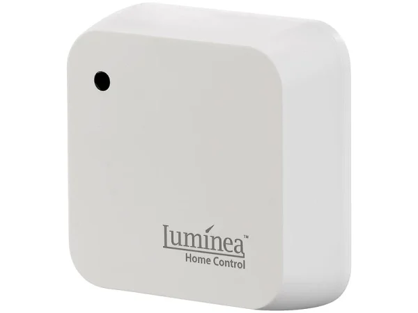 Luminea Home Control Lichtsensor Alexa:4er-Set Wetterfeste WLAN-Licht- & Dämmerungs-Sensoren Mit App, IP55 8