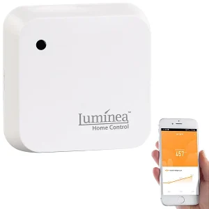 Luminea Home Control Lichtsensor Alexa:4er-Set Wetterfeste WLAN-Licht- & Dämmerungs-Sensoren Mit App, IP55 36