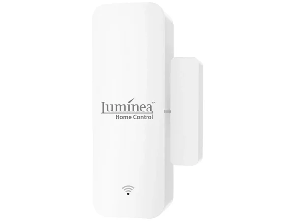 Luminea Home Control WLAN Fensterkontakt:5er-Set WLAN-Tür- & Fensteralarm Mit App, Für Alexa & Google Assistant 5