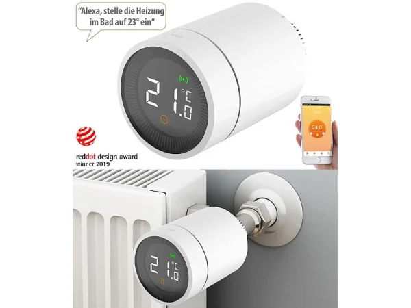 Revolt Smart Thermostat:Smartes Heizkörperthermostat Mit App, Sprachsteuerung & ZigBee-Gateway 1