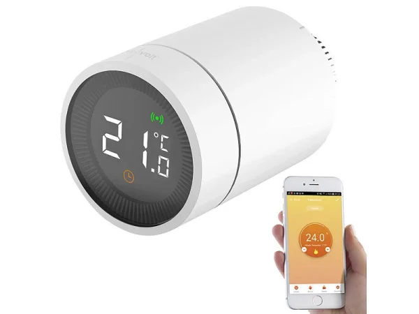 Revolt Heizungsthermostat:Smartes Heizkörperthermostat, App, Sprachsteuerung, Für ZigBee-Gateway 1