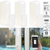 Luminea Home Control Türkontakt WLAN:3er-Set WLAN-Tür- & Fensteralarm Mit App, Für Alexa & Google Assistant 40