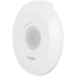 Luminea Home Control Bewegungsmelder Alexa:Extra-flacher WLAN-PIR-Bewegungsmelder Mit App, 360°, 230 Volt 26