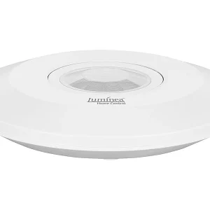 Luminea Home Control Bewegungsmelder Alexa:Extra-flacher WLAN-PIR-Bewegungsmelder Mit App, 360°, 230 Volt 22