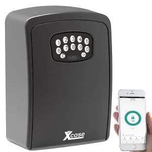 Xcase Bluetooth-Schlüsselsafe:2er Set Mini-Schlüssel-Safe Mit Bluetooth Und App, IP54 40