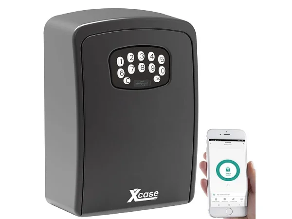 Xcase Bluetooth-Schlüsselsafe:2er Set Mini-Schlüssel-Safe Mit Bluetooth Und App, IP54 11