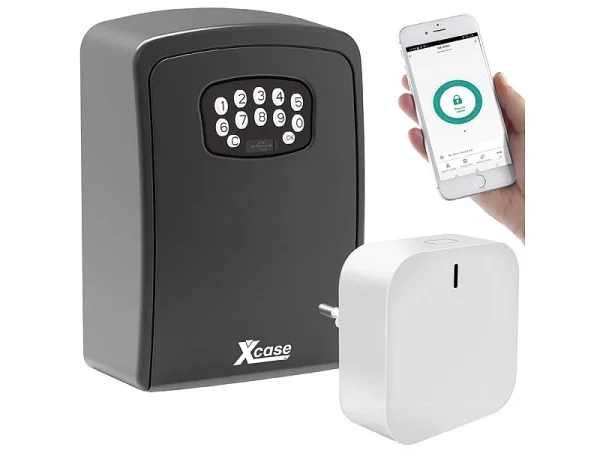 Xcase Schlüsseltresor Mit App:Mini-Schlüssel-Safe Mit App Und WLAN-Gateway Mit Bluetooth-Mesh, IP54 3