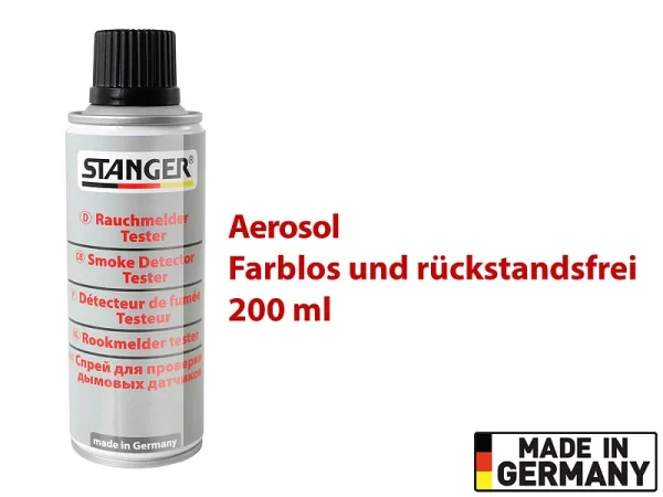 Stanger Rauchmelder Testspray:Rauchmelder-Tester, Aerosol-Spray, 200 Ml, Made In Germany 1