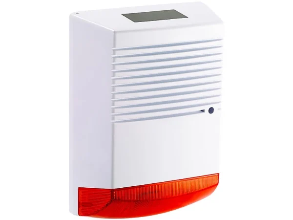 VisorTech Alarm Attrappe:Alarmsirenen Attrappe Mit Solar & Blinklicht, IP44 1