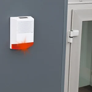 VisorTech Alarm Attrappe:Alarmsirenen Attrappe Mit Solar & Blinklicht, IP44 9