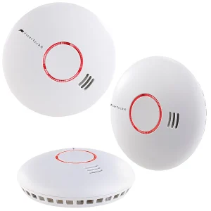 VisorTech Rauchmelder WLAN:3er-Set WLAN-Rauch- & Hitzemelder Mit Weltweiter App-Benachrichtigung 9