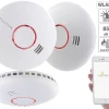 VisorTech Rauchmelder WLAN:3er-Set WLAN-Rauch- & Hitzemelder Mit Weltweiter App-Benachrichtigung 28