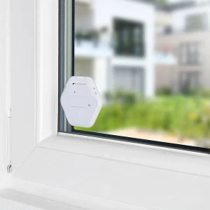 VisorTech Fensteralarme:4er-Set Extradünne Glasbruchmelder, 2 Stufen, 95 DB, 54 Monate 29