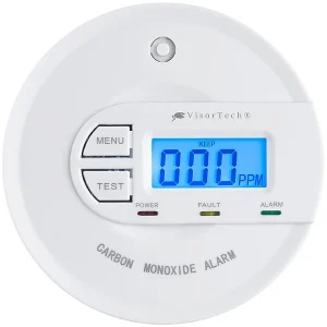 VisorTech CO Melder:Kohlenmonoxid-Melder Mit 10-Jahres-Sensor & Display, 85 DB, EN 50291 10