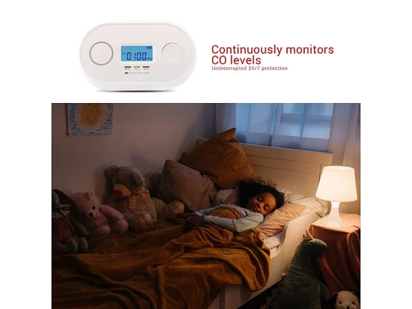 VisorTech Kohlenmonoxid Detektor:2er-Set WLAN-Kohlenmonoxid-Melder, LCD-Display, App, 85 DB 7