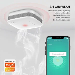 VisorTech WiFi Rauchmelder:3er-Set WLAN-Design-Rauchmelder Mit Weltweiter App-Benachrichtigung 28