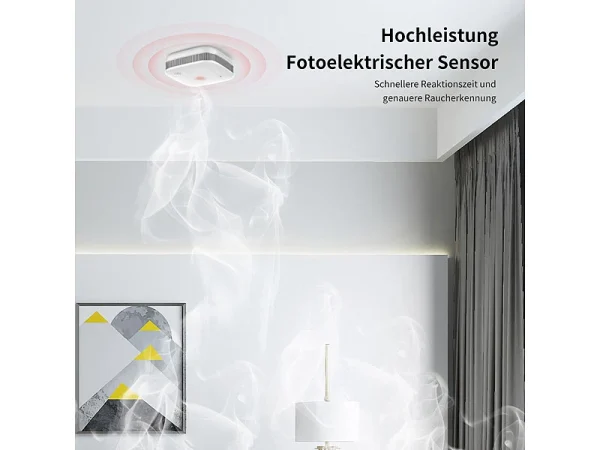 VisorTech WiFi Rauchmelder:3er-Set WLAN-Design-Rauchmelder Mit Weltweiter App-Benachrichtigung 9