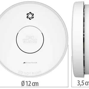 VisorTech Funkrauchmelder:10er-Set Drahtlos Vernetzbare Funk-Rauchwarnmelder, 85 DB 19