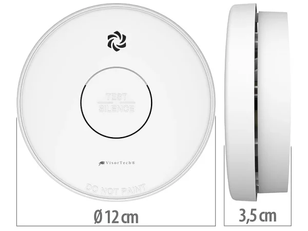 VisorTech Funkrauchmelder:10er-Set Drahtlos Vernetzbare Funk-Rauchwarnmelder, 85 DB 6