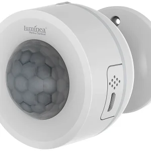 Luminea Home Control Temperaturfühler:3in1-WLAN-PIR-Bewegungsmelder, Temperatur- & Luftfeuchtigkeits-Sensor 29