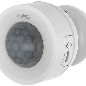 Luminea Home Control Temperaturfühler:3in1-WLAN-PIR-Bewegungsmelder, Temperatur- & Luftfeuchtigkeits-Sensor 27