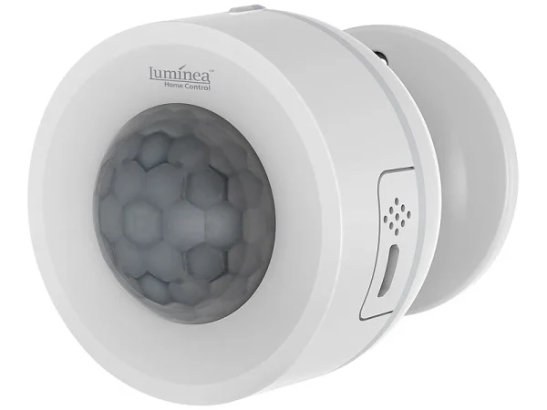 Luminea Home Control Temperaturfühler:3in1-WLAN-PIR-Bewegungsmelder, Temperatur- & Luftfeuchtigkeits-Sensor 9