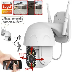 7links WLAN-IP-Kamera Mit Full HD, PT, Nachtsicht, Versandrückläufer 27