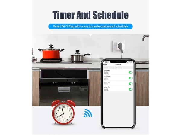 Luminea Home Control Smarte Steckdose:2er-Set WLAN-Steckdosen, Apple-HomeKit-zertifiziert, Sprachsteuerung 13