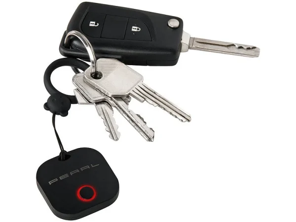 PEARL Key Finder:4in1-Mini-Schlüsselfinder M. BT, App & GPS-Ortung, 80 DB, 2er-Set 14