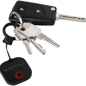 PEARL Key Finder:4in1-Mini-Schlüsselfinder M. BT, App & GPS-Ortung, 80 DB, 2er-Set 40